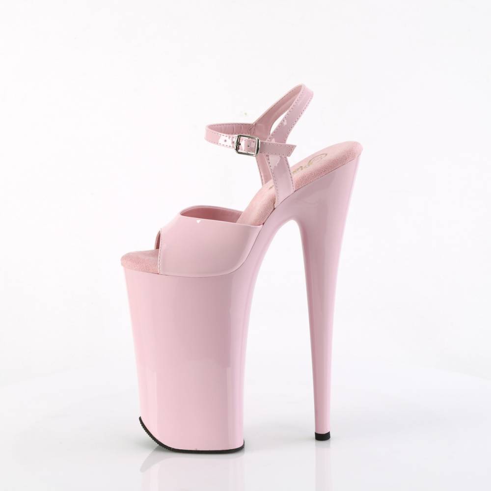 Pleaser - BEYOND009 Ankle strap sandal, Pole dance shoes - Pink